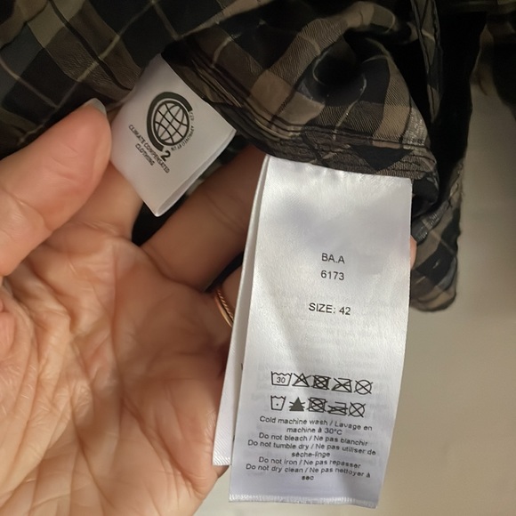 GANNI Seersucker Check Blouse - Picture 9 of 11